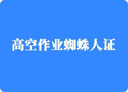 XXXBB肥婆高空作业蜘蛛人证